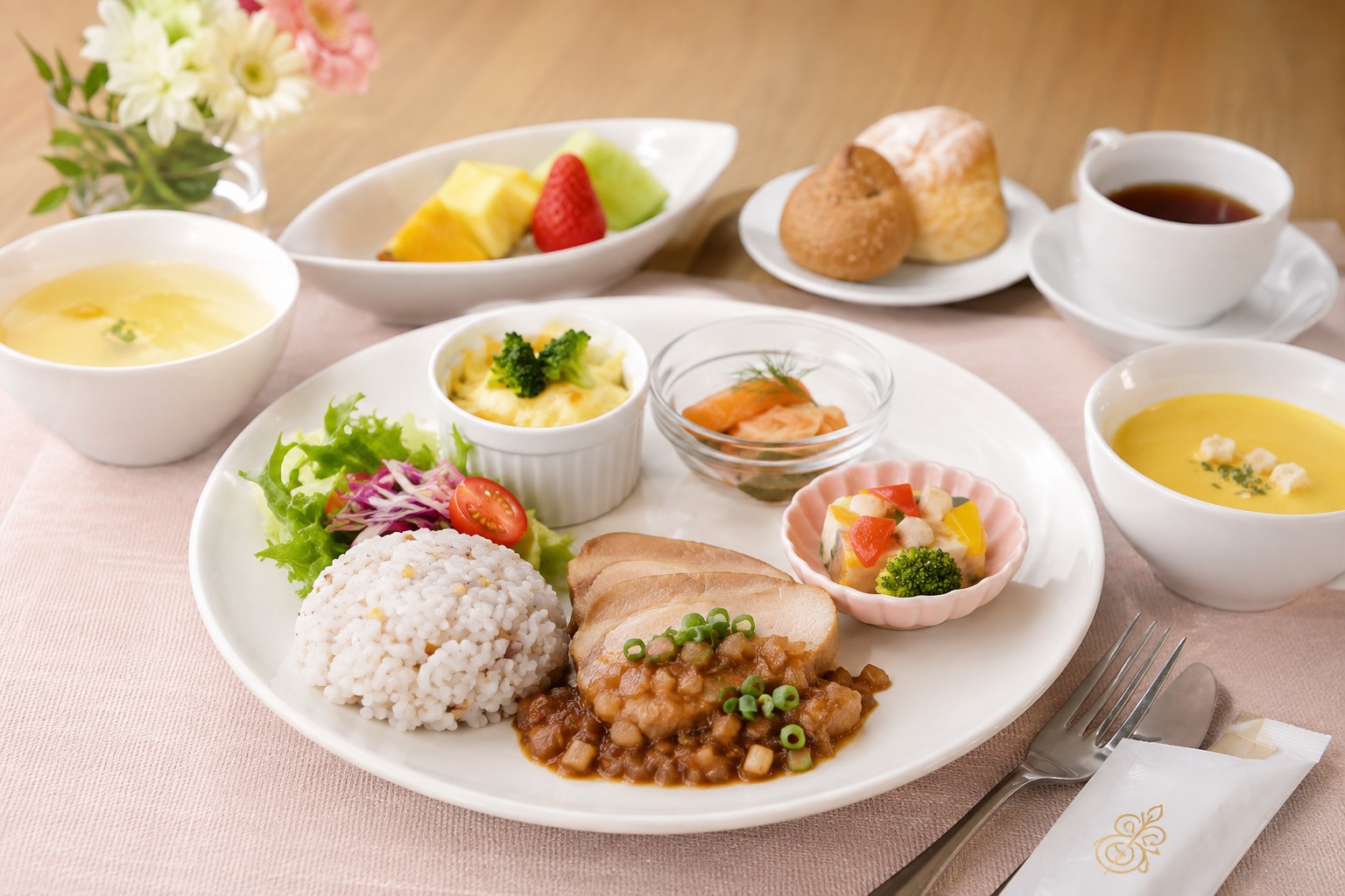 彩り豊かなお食事イメージ